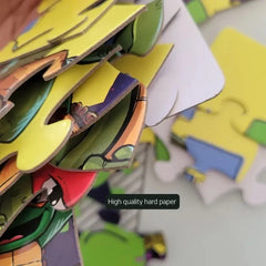 New TMNT Puzzle 24 Pieces Cartoon Animation Puzzle Children'S Puzzle Flat Paper Baby Birthday Gift Exquisite Iron Box Packaging