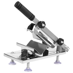 Frozen Meat Slicer Stainless Steel Meat Food Slicer with Anti Slip Suction Cups Thickness Adjustable Meat Cutting Machine