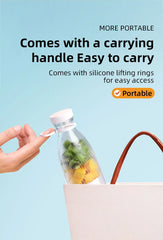 500ML Portable Blender Electric Juicer Fruit Mixers USB Rechargeable Blender juice Cup Bottle 6 Blades