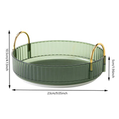 360 Degree Rotating Makeup Organizer Light Luxury Skincare Holder Rack Versatile Space-Saving for Dressing Table Washing Table