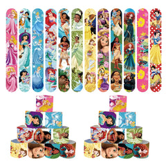 Disney Princess Slap Bracelet Party Favor Girls Kids Birthday Party Gifts Bag Filling Material Princess Theme Party Decorations