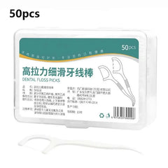 1/2/5/10 Box Portable Disposable Dental Floss Plastic Toothpick High-tension Dental Floss Stick Dental Floss Box Oral Care