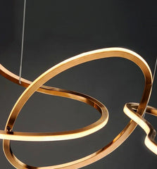 Modern Simplicity Circle LED Pendant Lights for Dining Living Home Decor Hanging Ring Chandelier Lamp Fixture