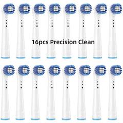 16/20PCS Brush Head nozzles for Oral B Electric Toothbrush Replacement Head Refill Sensitive Floss Cross Action for Oralb