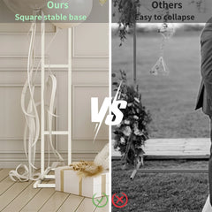 93 Inch Heavy Duty Wedding Arch Garden Plant Archway Backdrop Stand for Outdoor Party Ceremony