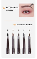 5 Colors Eyebrow Cosmetics Pencil Waterproof Double-headed Eyebrow Tattoo Natural Long Lasting Makeup Paint Eyebrow Pencil