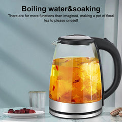 1.8L Electric Kettle 1500-1800W Glass Tea Kettle Water Boiler 220V Auto Shut-Off Electric Kettle Home Kitchen Appliances