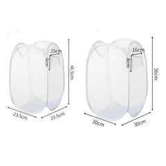 1/3Pcs Dirty Clothes Basket Skeleton Ventilated Foldable Easy Storage Portable Large Capacity Clothes Basket