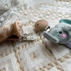 Ins baby pacifier clip baby newborn cotton wooden pacifier chain pacifier pacifier dummy eco-friendly material