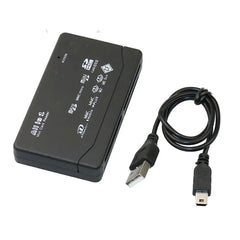 All In One Memory Card Reader USB External Cardreader SD SDHC Mini Micro M2 MMC XD CF Reader For MP3, Digital Camera