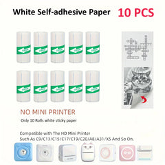Mini Printer Color Sticker Thermal Paper Label Paper Sticker Photo Papers For PeriPage PAPERANG Poooli 57mm width Photo Printer