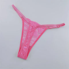 3Pcs Lace Thongs Women Lace Low Waist Panties Sexy Transparent Underwear Fashion Breathable G-string Ladies Intimates Lingerie