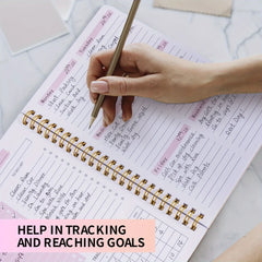 2025 Tree Pattern Spiral Bound Weekly Planner & Notebook & Schedule Organizer, Stationery For Office & School & Study, Plan Book