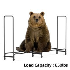 Heavy Duty Firewood Log Rack, Long Large Storage Holder, Wood Stackers, Garden Indoor, 91.6”