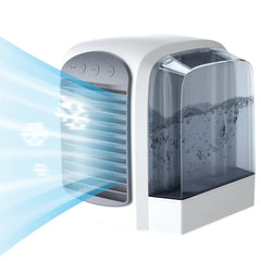 3-in-1 Summer Water-Cooled Fan Mini Air Cooler Humidifier Home Air Conditioner Desktop Fan Detachable Air Cooler Electric Fans