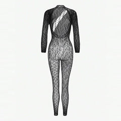 Crotchless Sex Bodysuits Transparent Bodystocking Hollow Bold Body Suit Backless Pantyhose Erotic Costumes Sexy Fishnet Lingerie