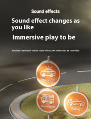 2024 Racing Adventure Children'S Steering Wheel Electric Desktop Game Console Evasion Simulation Driving Toy