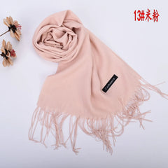 Leather Powder Autumn and Winter New Solid Color Scarves Wholesale for Men and Women 120g Single Color Headband Shawl