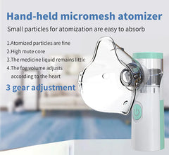 Medical Silent Mesh Nebulizer Handheld Asthma Inhaler Atomizer Children Health Care Mini Portable Nebulizer Humidifier