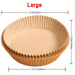 50/100Pcs Air Fryer Disposable Paper Non-Stick Airfryer Baking Papers Round Air-Fryer Paper Liners Paper Kitchen Accessories