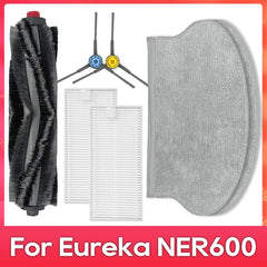Fit For ( Eureka NER600 ) Roller Main Side Brush Hepa Filter Mop Rag Robot Vacuum Cleaner Spare Part Accessory Replacement Kit