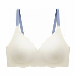 Sexy Seamless Bras For Women Wire Free Push Up Brassiere V Neck Bralette Women's Glossy Soft Underwear Female Lingerie Intimates