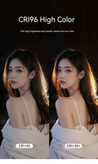 New Handheld Ring LED Rechargeable Fill light Portable Mobile Phone Live Broadcast Photography Desktop Rabbit Cage Selfie Light