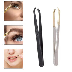 1PCS High Quality Make Up Tools Pliers Eyebrow Tweezer Stainless Steel Slant Tip Eyes Tweezer Clip For Face Hair Removal