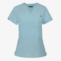 Hospital Nursing Uniform Surgery Scrubs Tops Women Short Sleeved Shirts Dental Clinic Workwear Nurse Blouse Doctor Clothes Black