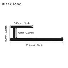 Adhesive Toilet Roll Paper Holder Organizer Wall Mount Storage Stand Kitchen Bathroom No Drill Tissue Towel Dispenser Stainless