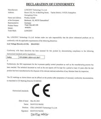 LENCENT EU Plug Power Strip with 4 AC Outlets+ 3 USB+ 1 Type C +2M/3M Braided Cable Multi Socket with Switch for Home/Office