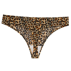 Giczi 3PCS/Set Women's Panties Fashion Leopard Thongs Woman Seamless Underwear Sexy Lingerie Breathable Cozy G-String Hot T-Back