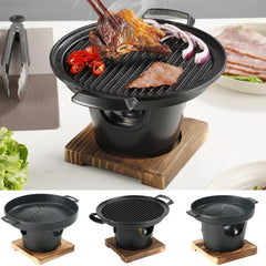 Mini Barbecue Stove Detachable Japanese Alcohol Stove Non-stick BBQ Grill Furnace Roasting Meat Tool for Picnic Camping Stove