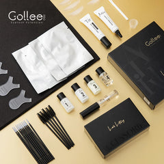 Gollee Lash and Brow Tinting Kit Classic Black Natural Eyelash Lifting Perm Treatment Makeup Set 4-6 Weeks For Lash Curler Perm