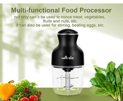 Wancle Electric Meat Grinder Kitchen Chopper Stainless Steel Blade Vegetable Garlic Crusher Household Food Processor Blender