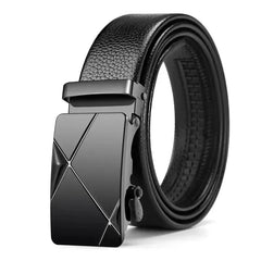 Fashion Business Men'S Belt Genuine Luxury Brand Metal Buckle Belt High-Quality PU Leather Soft Belt With Cargo Pants Jeans