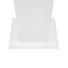 Acrylic Podium Floor Standing Clear Lecterns W/ Storage Shelf School Stand Desk Church Pulpit Office Lecture Table 43in H