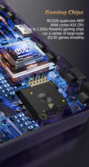 BOYHOM New R36H Retro Handheld Console Open-Source Linux System Classic Game Consoles 3.5 inch IPS Screen Portable Video Player