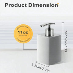 Leeseph Stainless Steel Soap Dispenser, Refillable Pump Bottles Liquid Soap Dispenser, for Kitchen Sink, Countertop, Bathroom