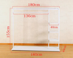 Lightweight Indoor Clothes Hanger Modern Movable Rail Storage Clothes Hanger Drying Space Saving Kledinghangers Home Furniture