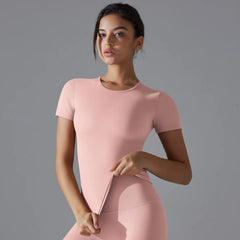 Yoga Vest Training Fitness Top Windproof Running Suit Solid Colour Cycling Fitness Quick Dry Women's Sweatshirt