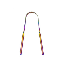4 Colors Stainless Steel Tongue Scraper U-shaped Metal Fresh Breath Cleaning Coated Tongue Toothbrush Oral Hygiene Care Tools