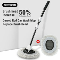 2022 New 15 Degree Bend Car Cleaning Brush Car Wash Brush Chenille Broom Telescoping Long Handle Cleaning Mop Cleaning Tools