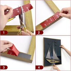 3Meters Strong Double Sided Adhesive Tape With High Viscosity For Automotive Use High Temperature Resistant Fixed Adhesive Patch