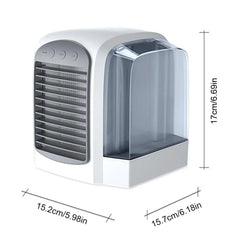 3-in-1 Summer Water-Cooled Fan Mini Air Cooler Humidifier Home Air Conditioner Desktop Fan Detachable Air Cooler Electric Fans