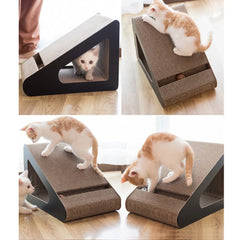 Cat Scratching board with tunnel hole and toy ball Scratcher
