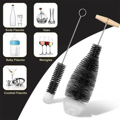 Soda Stream Bottle Brush With Beechwood Handle Glassware Jars Cleaner Kitchen Cleaning Tool Drink Bottle Cup Cleaning Brush