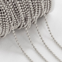 No Fade 2Meters Stainless Steel Chains for Jewelry Making DIY Necklace Bracelet Accessories Gold Chain Lips Beads Beaded Chain