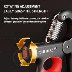 Adjustable Hand Gripper 5-100kg - Grip Strength Trainer for Gym Fitness Muscle Recovery Exercise