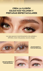 Gollee Lash and Brow Tinting Kit Classic Black Natural Eyelash Lifting Perm Treatment Makeup Set 4-6 Weeks For Lash Curler Perm